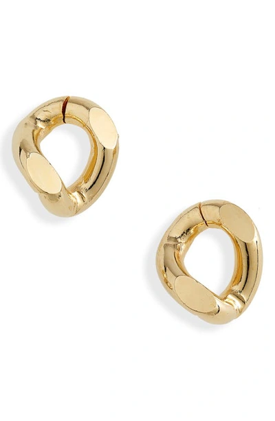 Shop Rosantica Amy Twisted Link Earrings In Gold