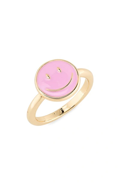 Shop Panacea Smile Ring In Pink