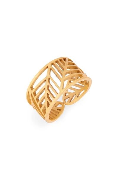 Shop Dean Davidson Foliole Ring In Gold