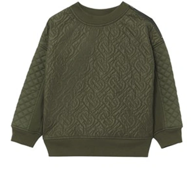 Shop Burberry Dark Green Timothie Sweatshirt