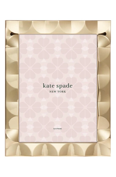 Kate Spade South Street 8" X 10" Gold Scallop Picture Frame In Gold
