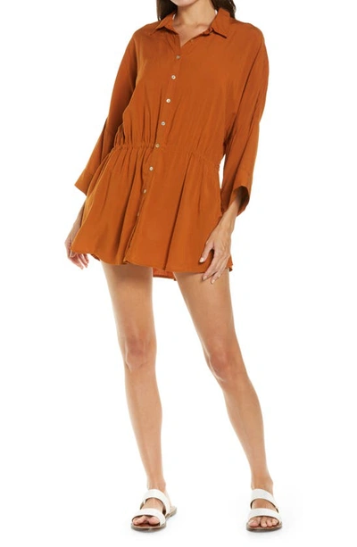 Shop L*space Pacifica Cover-up Tunic In Amber
