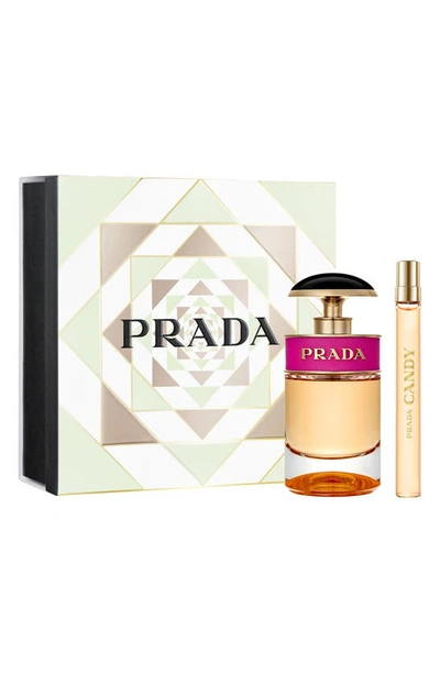 Shop Prada Candy Eau De Parfum Set Usd $105 Value In Orange