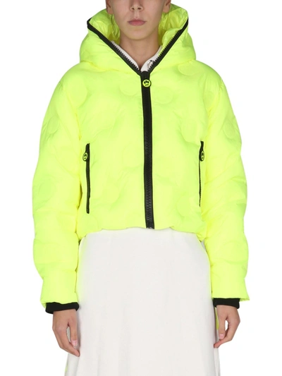 Shop Barrow Cropped Down Jacket In Yellow