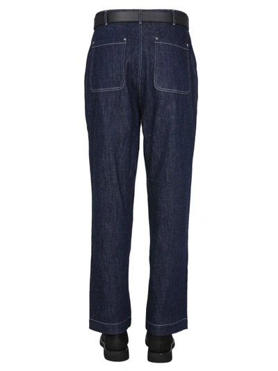 Shop Nigel Cabourn Factory Jeans In Blue