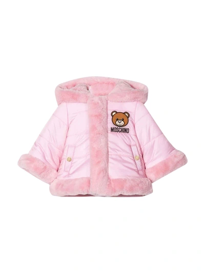 Shop Moschino Pink Jacket Baby In Rosa