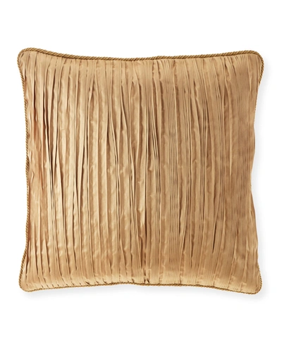 Austin Horn Collection Remington Pleated European Sham In Gold