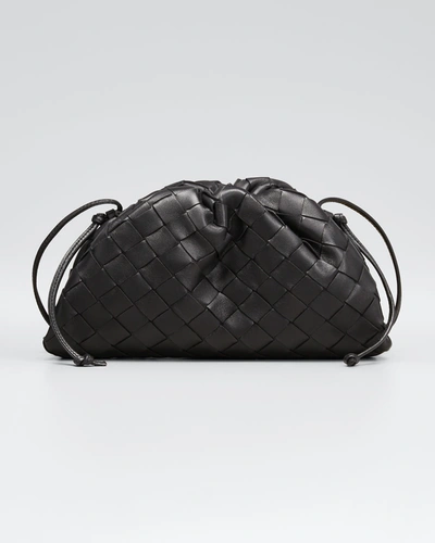 Shop Bottega Veneta Mini Pouch Bag In Black/silver