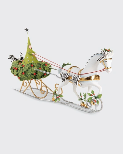 Shop Patience Brewster Jingle Bells Sleigh With Tree Figure