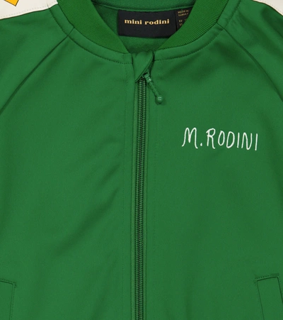 Shop Mini Rodini Wct Track Jacket In Green