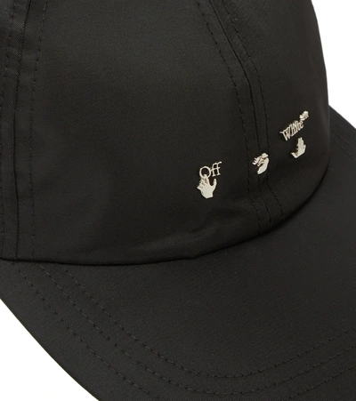 Shop Off-white Logo Nylon Cap In Black No Color