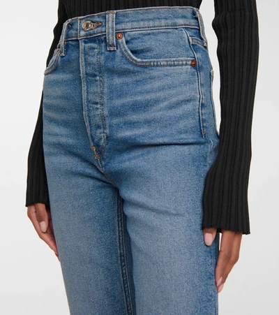 Shop Re/done 90s Ultra High-rise Skinny Jeans In Broken Through