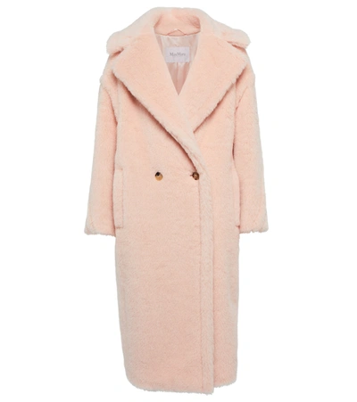 Shop Max Mara Tedgirl Alpaca-blend Coat In Rosa