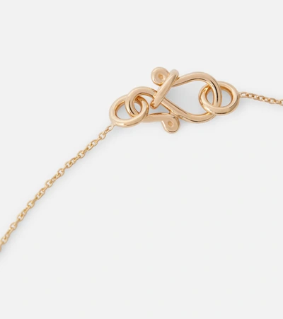 Shop Sophie Bille Brahe Conque D'or Diamant 18kt Yellow Gold Necklace With Diamond In Diamond/gold