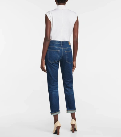 Shop Ag Ex-boyfriend Mid-rise Slim Jeans In 05eny