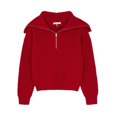 Shop Frame Red Half-zip Wool Jumper