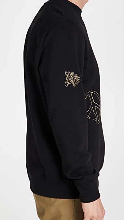 Shop Ps By Paul Smith Reg Fit Sweatshirt In Black