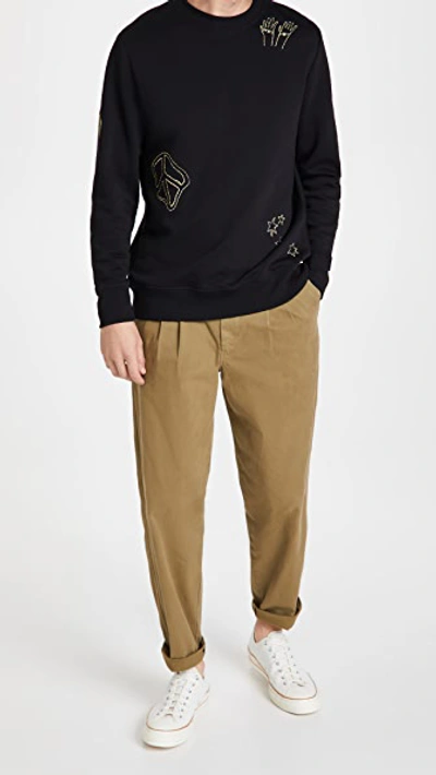 Shop Ps By Paul Smith Reg Fit Sweatshirt In Black