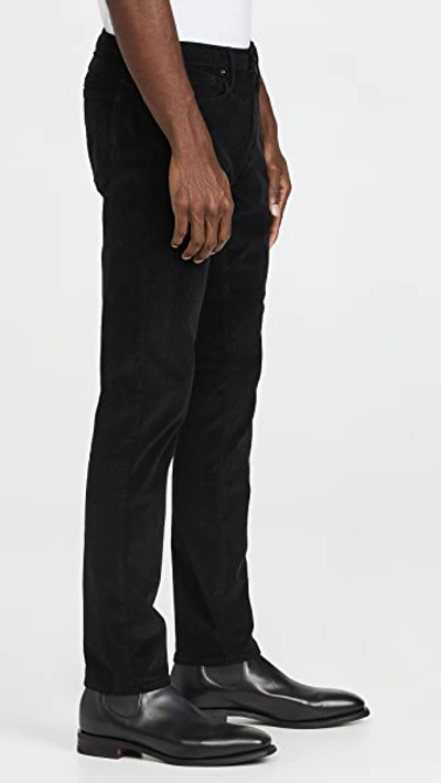 Shop Frame L'homme Slim Corduroy Pants In Noir
