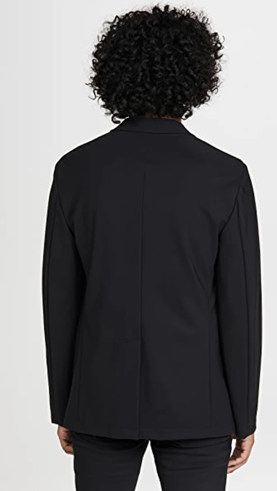 Shop Theory Clinton Precision Ponte Blazer Black