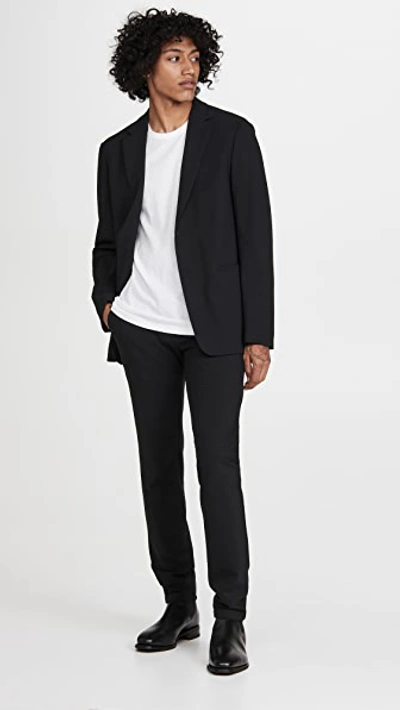 Shop Theory Clinton Precision Ponte Blazer Black