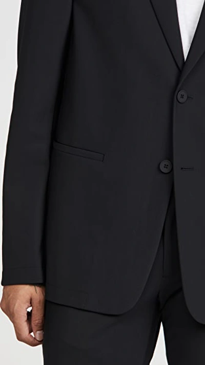 Shop Theory Clinton Precision Ponte Blazer Black