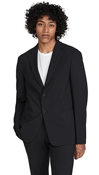 Shop Theory Clinton Precision Ponte Blazer Black