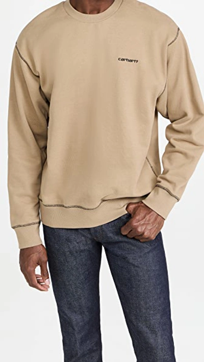 Shop Carhartt Nazka Sweatshirt In Tanami Black