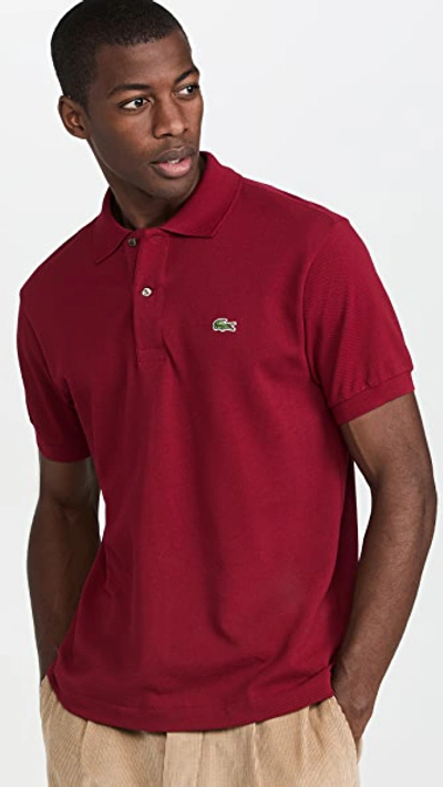 Rund ned ulækkert undskylde Lacoste Short Sleeve Classic Pique Polo Shirt In Red | ModeSens
