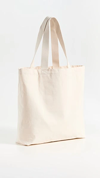 Shop Maison Kitsuné All Right Fox Classic Tote Bag In Ecru