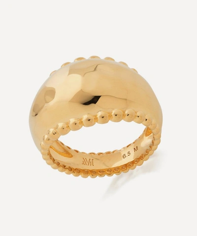 Shop Monica Vinader Gold Plated Vermeil Silver Deia Beaded Ring