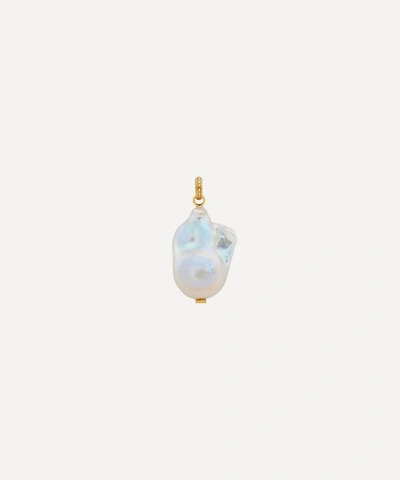 Shop Monica Vinader 18ct Gold Plated Vermeil Silver Large Baroque Pearl Pendant Charm