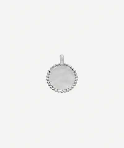Monica Vinader Silver Deia Beaded Pendant Charm In Silver