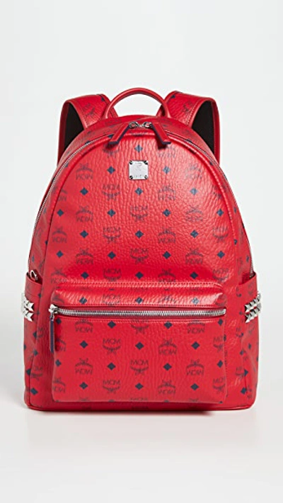 Shop Mcm Stark Backpack In Red
