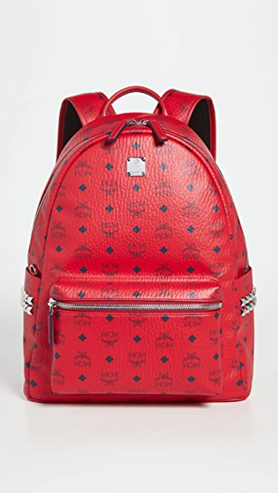 Mini N/S Klassik Crossbody In Visetos Candy Red