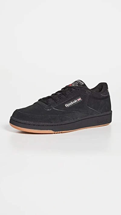 Reebok Club C 85 Sneakers In Black Suede | ModeSens