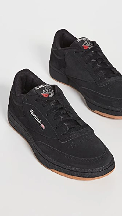 Reebok Club C 85 Sneakers In Black Suede ModeSens