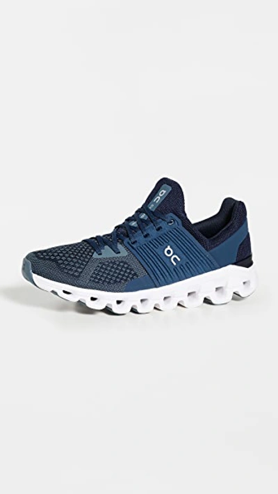 On Cloudswift Mesh Running Trainers In Denim/midnight