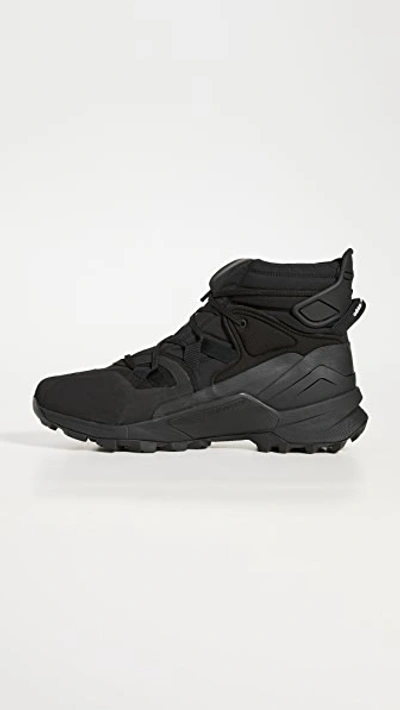 Shop Y-3 Terrex Swift R3 Gtx Sneakers In Black/black/bolorange