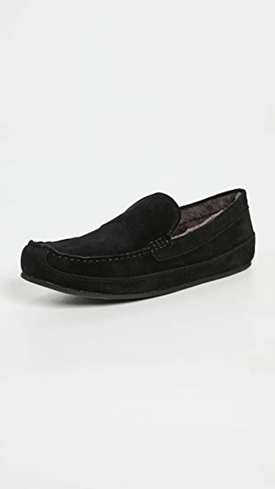 Shop Vince Gibson Slippers In Black