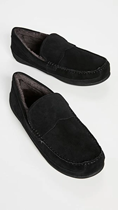 Shop Vince Gibson Slippers In Black