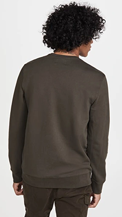 Shop Club Monaco Signature Sweatshirt In Black Olive