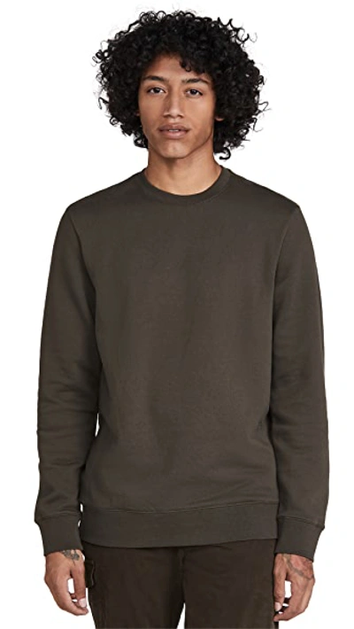 Shop Club Monaco Signature Sweatshirt In Black Olive