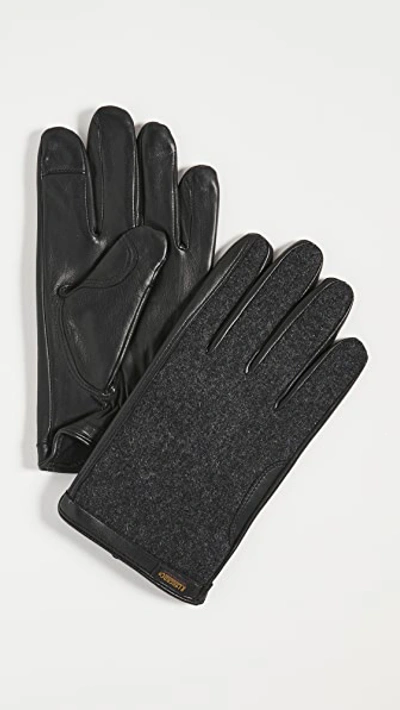 Polo Ralph Lauren Wool Hybrid Gloves In Black ModeSens