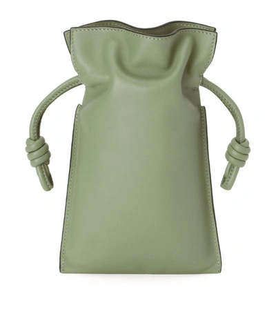 Shop Loewe Flamenco Pocket Cross-body Bag In Green