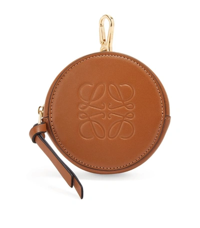 Shop Loewe Large Anagram Coin Purse In Brown