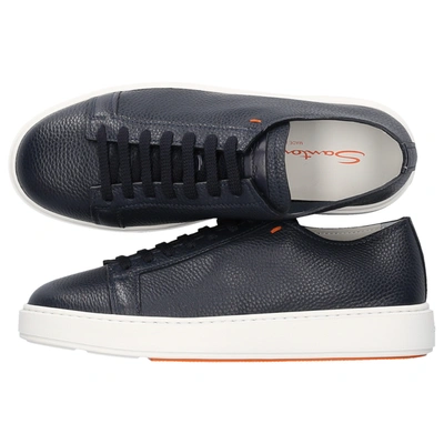 Shop Santoni Sneakers Blue 21430