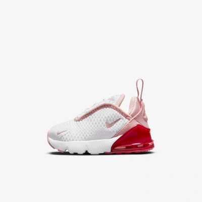 Shop Nike Air Max 270 Baby/toddler Shoe In White,pink Salt,pink Glaze