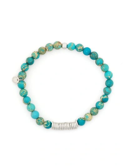 Shop Tateossian Small Discs Metal Bracelet In Blau