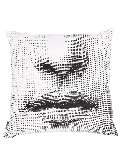 Fornasetti Tema E Variazioni Decorative Pillow In Weiss